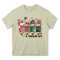 Mossy teacher christmas Heavy Core Tee - MaliasSmallBusiness