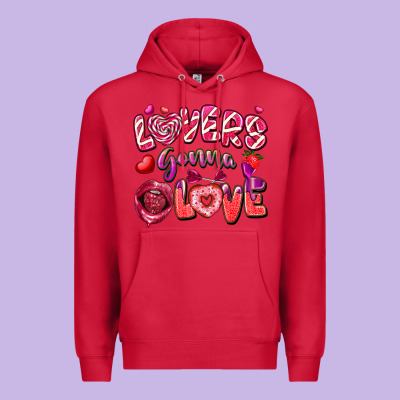 Lovers Gonna Love Premium Hoodie Designed By Fadigitalartstudio
