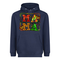 Navy juneteenth leopard frame mama Mother's Day Heavyweight Hoodie - LillyAllenDesigns