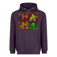 Plum juneteenth leopard frame mama Mother's Day Heavyweight Hoodie - LillyAllenDesigns
