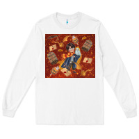 White wizard boy with magic items Long Sleeve Tee - TumblerDesignByShophia