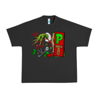 Pigment Black Christmas Character Nurse Urban Heavy Tee - NancyCooperArtShop