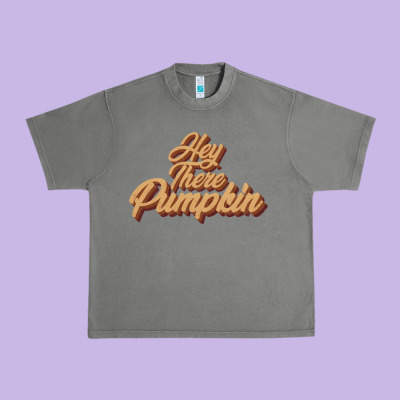 Hey There Pumpkin Urban Heavy Tee Designed By Jahusdesignshop