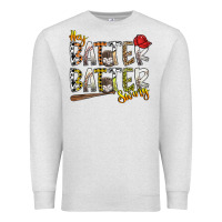 Oatmeal Heather hey batter batter swing Premium Sweatshirt - SublimationCraftShop