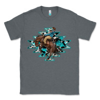Charcoal Heather western cowboy Classic Tee - RanaPortraitStore