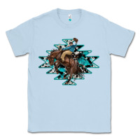 Dusty Blue western cowboy Classic Tee - RanaPortraitStore