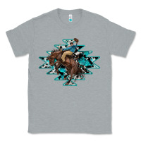Heather Grey western cowboy Classic Tee - RanaPortraitStore