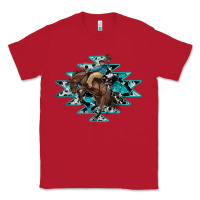 Red western cowboy Classic Tee - RanaPortraitStore