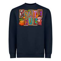 Navy Grateful Thanksgiving Heavyweight Sweatshirt - FaDigitalArtStudio