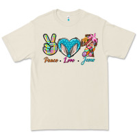 Bone Peace Love Easter Jesus Premium Tee - BundleAndBundleShop