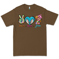 Cacao Peace Love Easter Jesus Premium Tee - BundleAndBundleShop