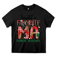 Black santa favorite medical assistant Heavy Core Tee - MaliasSmallBusiness