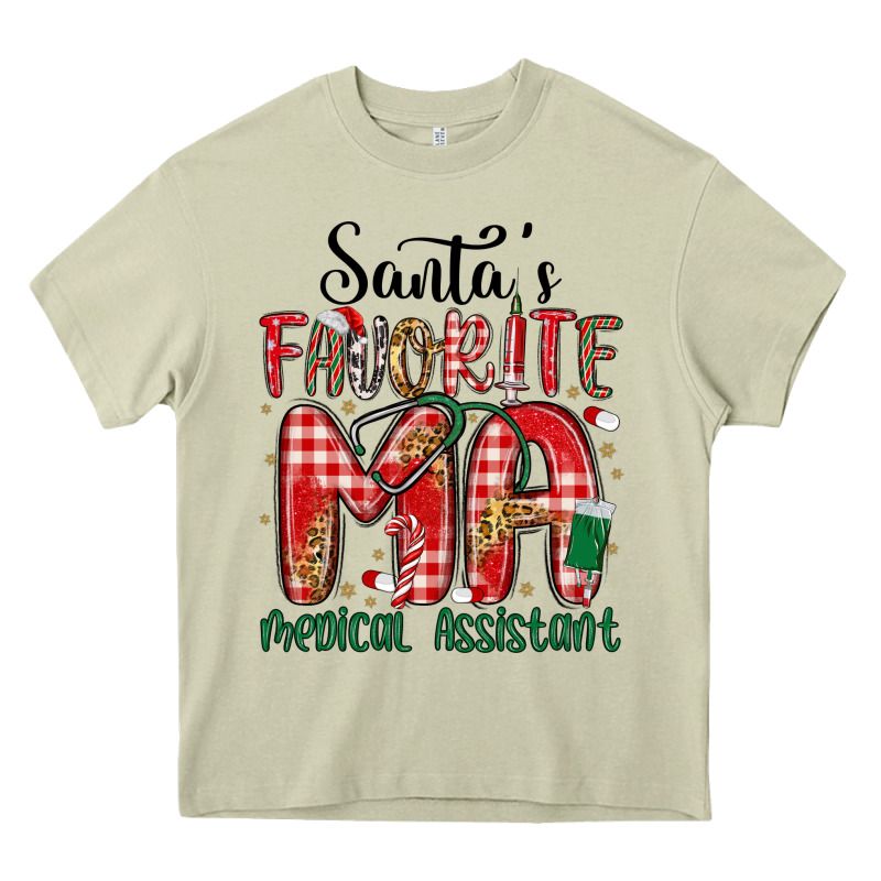Santa Favorite Medical Assistant Heavy Core Tee by MaliasSmallBusiness | Teevron
