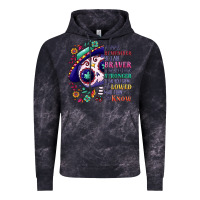 Cloud Black You are braver than you think sugar skull Vintage Hoodie - NancyCooperArtShop