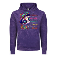 Cloud Purple You are braver than you think sugar skull Vintage Hoodie - NancyCooperArtShop