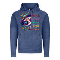 Vintage Denim You are braver than you think sugar skull Vintage Hoodie - NancyCooperArtShop