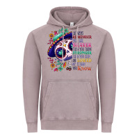 Vintage Zinc You are braver than you think sugar skull Vintage Hoodie - NancyCooperArtShop