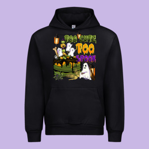 Too Cute Too Spook Urban Hoodie Designed By Barkaloodesign