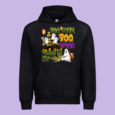 Too Cute Too Spook Urban Hoodie Designed By Barkaloodesign