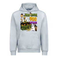Heather Grey too cute too spook Urban Hoodie - BarkalooDesign