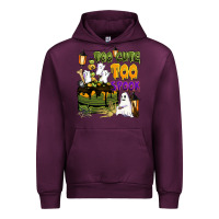 Mauve Wine too cute too spook Urban Hoodie - BarkalooDesign