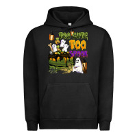 Pigment Black too cute too spook Urban Hoodie - BarkalooDesign