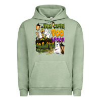 Pigment Oil Green too cute too spook Urban Hoodie - BarkalooDesign