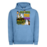 Pigment Pebble Blue too cute too spook Urban Hoodie - BarkalooDesign