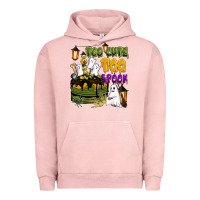 Pigment Salmon too cute too spook Urban Hoodie - BarkalooDesign