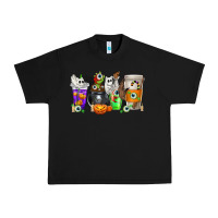 Black Halloween Coffee Cups Urban Heavy Tee - texasbilliewilder