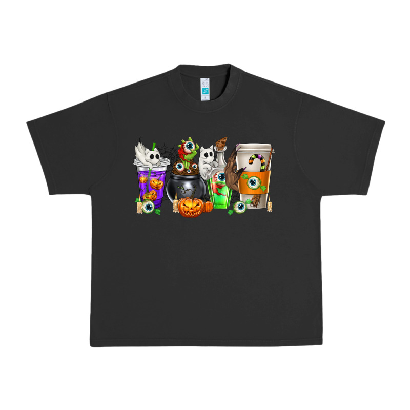 Halloween Coffee Cups Urban Heavy Tee by texasbilliewilder | Teevron