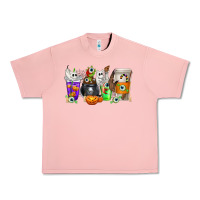 Salmon Halloween Coffee Cups Urban Heavy Tee - texasbilliewilder
