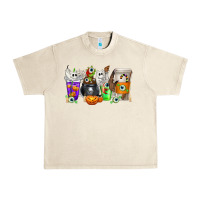 Sandshell Halloween Coffee Cups Urban Heavy Tee - texasbilliewilder