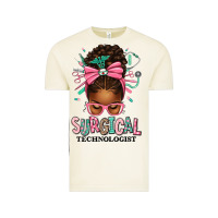 Vintage Arctic Surgical Technologist Afro Messy Bun Vintage Tee - texasbilliewilder