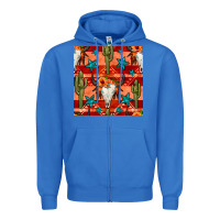 True Royal bull skull cactus seamless pattern Zipper Hoodie - BundleAndBundleShop