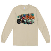 Mushroom Badass Mama motorcycle Long Sleeve Tee - HowdyJamesFarm