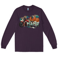 Plum Badass Mama motorcycle Long Sleeve Tee - HowdyJamesFarm