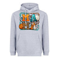 Heather Grey Basketball and Volleyball mama Mother's Day Heavyweight Hoodie - LillyAllenDesigns