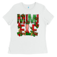 White Christmas Mimi Elf Ladies Tee - BundleAndBundleShop