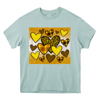 Arona yellow hearts Heavy Core Tee - JahusDesignShop