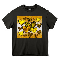 Asphalt yellow hearts Heavy Core Tee - JahusDesignShop
