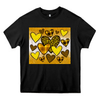 Black yellow hearts Heavy Core Tee - JahusDesignShop