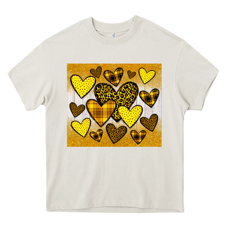 Yellow Hearts Heavy Core Tee by JahusDesignShop | Teevron