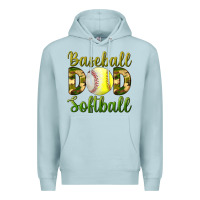 Blue Mist Baseball Dad Softball Premium Hoodie - BundleAndBundleShop
