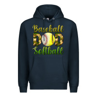Navy Baseball Dad Softball Premium Hoodie - BundleAndBundleShop