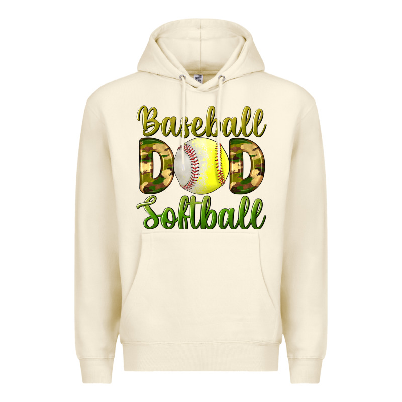 Baseball Dad Softball Premium Hoodie by BundleAndBundleShop | Teevron