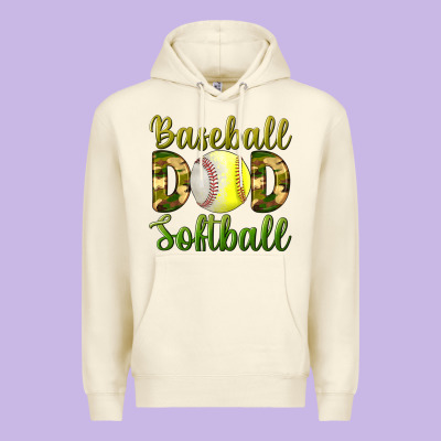Baseball Dad Softball Premium Hoodie Designed By Bundleandbundleshop