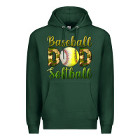 Sports Green Baseball Dad Softball Premium Hoodie - BundleAndBundleShop