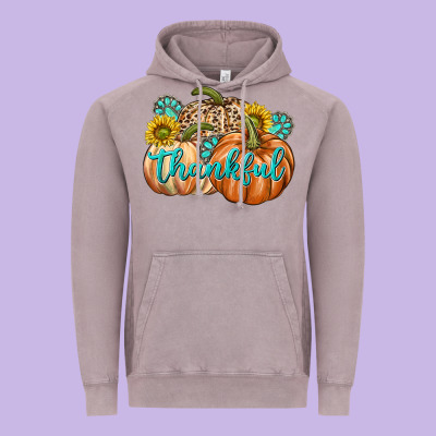 Thankful Vintage Hoodie Designed By Texasbilliewilder