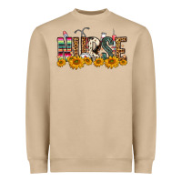 Mushroom Western Nurse Sunflower Heavyweight Sweatshirt - FaDigitalArtStudio